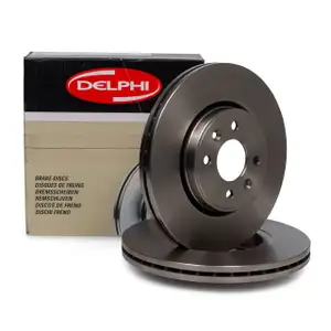 DELPHI Bremsscheiben f&uuml;r RENAULT CAPTUR CLIO MEGANE SCENIC TWINGO WIND vorne
