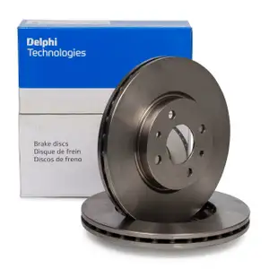 DELPHI Bremsscheiben ALFA ROMEO MITO f&uuml;r FIAT 500 PANDA PUNTO QUBO STILO vorne