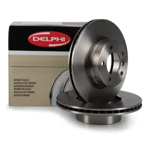 DELPHI Bremsscheiben f&uuml;r BMW 5er E60 E61 TOURING 520i 523i 525i 520d 525d vorne