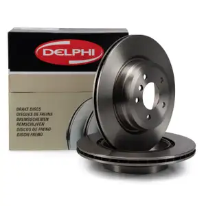 DELPHI Bremsscheiben f&uuml;r BMW 3er E90 E91 E92 E93 325-335i 325-335d X1 hinten
