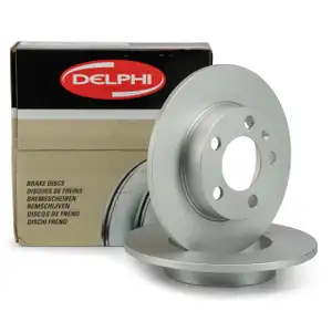 DELPHI Bremsscheiben Satz f&uuml;r AUDI A1 A2 A3 TT SEAT SKODA VW GOLF 4 POLO hinten