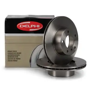 DELPHI Bremsscheiben Satz f&uuml;r BMW 5er E39 LIMO + TOURING 520-535i 520-530d vorne