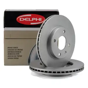DELPHI Bremsscheiben Satz OPEL Karl C16 1.0 / LPG vorne 569130 / 13584676