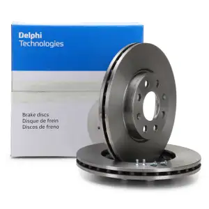 DELPHI Bremsscheiben f&uuml;r FIAT PUNTO (199_) OPEL ADAM CORSA D E 14 Zoll vorne