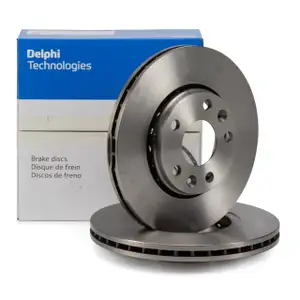 DELPHI Bremsscheiben Satz f&uuml;r DACIA DUSTER RENAULT LAGUNA MEGANE SCENIC vorne