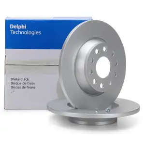 DELPHI Bremsscheiben f&uuml;r AUDI A3 Q3 SEAT SKODA VW GOLF 5 6 PASSAT TIGUAN hinten