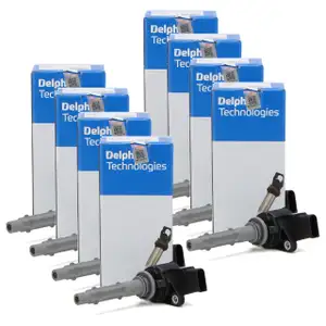8x DELPHI Z&uuml;ndspule GN10235-12B1 Mercedes W203 W204 W211 W212 X164 X204 W164