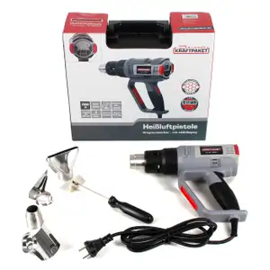 Dino KRAFTPAKET 130221 Heissluftf&ouml;hn Heissluftpistole 2000W 50-650&deg;C