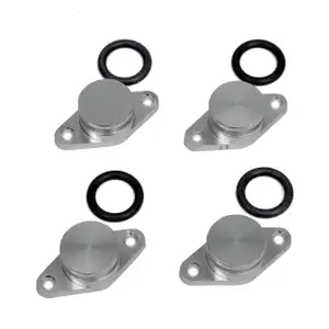 4x Drallklappen Ansaugbr&uuml;cken mit O-Ring ALU BMW E87 E46 E90 E91 E39 E60 E61 X3