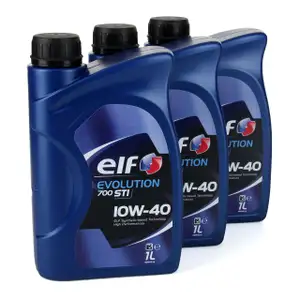 elf Evolution 700 STI 10W-40 Motor&ouml;l f&uuml;r VW 501.01/505.00 MB 229.1 - 3L 3 Liter