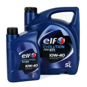 elf Evolution 700 STI 10W-40 Motor&ouml;l f&uuml;r VW 501.01/505.00 MB 229.1 - 6L 6 Liter