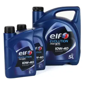 elf Evolution 700 STI 10W-40 Motor&ouml;l f&uuml;r VW 501.01/505.00 MB 229.1 - 7L 7 Liter