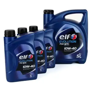 elf Evolution 700 STI 10W-40 Motor&ouml;l f&uuml;r VW 501.01/505.00 MB 229.1 - 8L 8 Liter