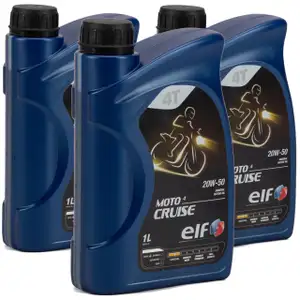 ELF Motor&ouml;l &Ouml;L 4T 4-TAKT MOTO CRUISE 20W-50 20W50 API SH JASO MA2 - 3L 3Liter