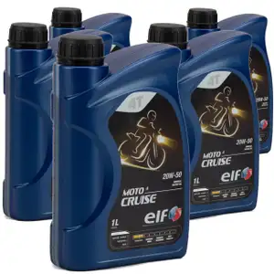 ELF Motor&ouml;l &Ouml;L 4T 4-TAKT MOTO CRUISE 20W-50 20W50 API SH JASO MA2 - 5L 5Liter