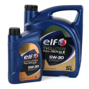 6L 6 Liter elf Evolution Full-Tech LLX 5W-30 Motor&ouml;l 504.00/507.00 MB 229.51