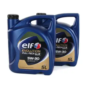 2x 5L 5 Liter elf Evolution Full-Tech LLX 5W-30 Motor&ouml;l 504.00/507.00 MB 229.51
