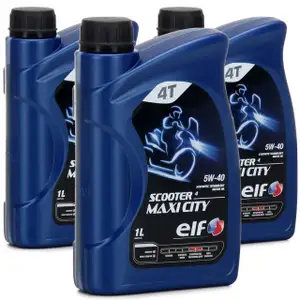 ELF Motor&ouml;l &Ouml;L 4T 4-TAKT SCOOTER 4 MAXI CITY 5W-40 5W40 API SL - 3L 3 Liter