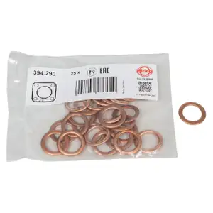 25x ELRING Dichtring &Ouml;lablassschraube f&uuml;r FORD 2.0 TDCi + VOLVO 2.0 D/CDI/TDI