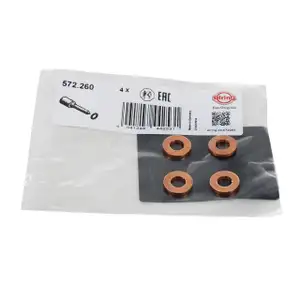 4x ELRING 572.260 Dichtring D&uuml;senhalter W&auml;rmeschutzscheibe Injector Seals