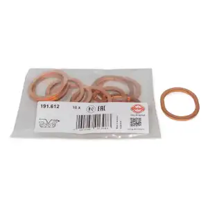10x ELRING 191.612 Kr&uuml;mmerdichtung Abgaskr&uuml;mmer PORSCHE 914 1.7 VW 411 412 T2