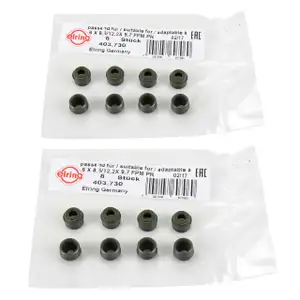 16x ELRING Ventilschaftabdichtung 403.730 6mm BMW MERCEDES OPEL RENAULT SMART