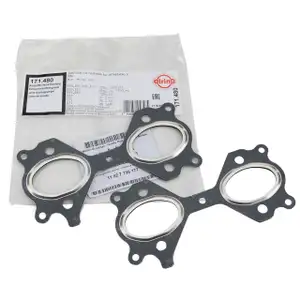 2x ELRING Abgaskr&uuml;mmerdichtung BMW E81 E46 E90 E91 E39 E60 E61 X3 E83 M47 N47
