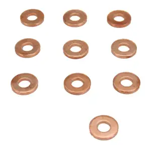 10x Dichtring Dichtscheibe Einspritzd&uuml;se f&uuml;r CITROEN PEUGEOT 1.6HDi 75/90/109 PS