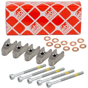 5x FEBI D&uuml;senhalter 29141 MERCEDES 4 & 5 Zylinder OM611 OM612 OM613 OM646 DIESEL