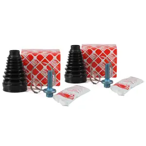 2x FEBI Achsmanschetten Satz MERCEDES W169 W245 W212 X204 vorne GETRIEBESEITIG