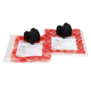 2x FEBI 47385 Gummilager Stabilisatorlager f&uuml;r DACIA DUSTER hinten 562300111R