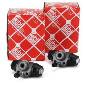 2x FEBI Radbremszylinder AUDI 80 SEAT SKODA VW Golf 2 3 Passat Polo Vento hinten