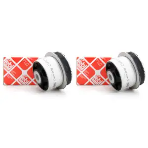 2x FEBI Gummilager Querlenkerlager Silentblock Buchse OPEL VECTRA B hinten 21332