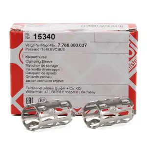 2x FEBI 15340 Klemmh&uuml;lse f&uuml;r ABS Sensor AUDI A4 A6 SKODA SUPERB VW LT PASSAT 3B
