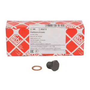 50x FEBI &Ouml;lablassschraube + Dichtring N0138157 M14x1,5mm AUDI FORD SEAT SKODA VW