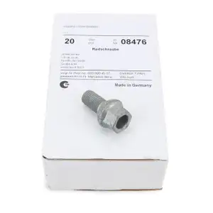 20x FEBI 08476 Radbolzen Radschrauben M12x1,5mm 19mm f&uuml;r AUDI MERCEDES-BENZ VW