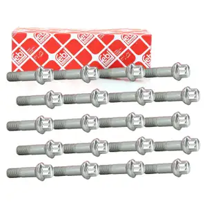 20x FEBI 29196 Radbolzen Radschrauben M14x1,5mm 19mm f&uuml;r MERCEDES-BENZ