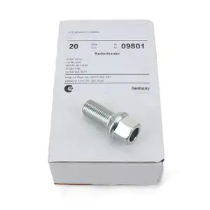 20x FEBI 09801 Radbolzen Radschrauben M14x1,5mm 27mm f&uuml;r AUDI SEAT SKODA VW