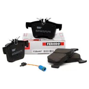 FERODO Bremsbel&auml;ge + Wako f&uuml;r MERCEDES-BENZ C-KLASSE W205 A205 C205 S205 hinten