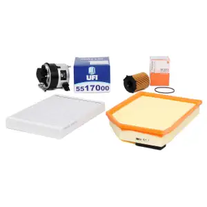 Inspektionskit Filterpaket f&uuml;r VOLVO S80 II 1.6 D DRIVe + V70 III 1.6 D 109 PS