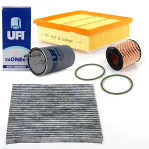 Inspektionskit Filterpaket Filterset f&uuml;r Fiat Grande Punto (199) 1.9 D Multijet