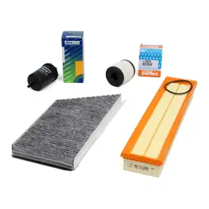 Inspektionskit Filterpaket f&uuml;r PEUGEOT 206 / CC / SW 1.6 16V 109 PS ab 10.2005