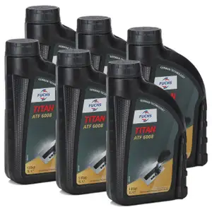 FUCHS Getriebe&ouml;l Automatikgetriebe&ouml;l TITAN ATF 6008 - 6x 1L 1 Liter