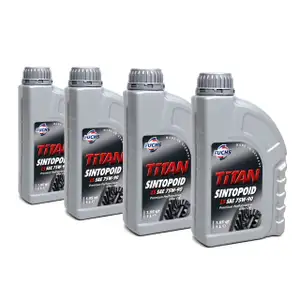 FUCHS Getriebe&ouml;l Achsgetriebe&ouml;l TITAN SINTOPOID SAE LS 75W-90 75W90 - 4L 4 Liter