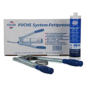 FUCHS Fettpresse + EP-Mehrzweckfett Mehrzweckfett RENOLIT MP PLUS HELLBRAUN 500g