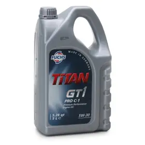 FUCHS &Ouml;l Motor&ouml;l TITAN GT1 PRO C-1 5W30 5L 5 Liter f&uuml;r FORD JAGUAR LAND ROVER