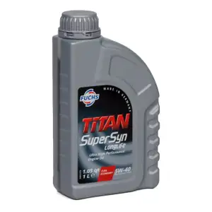 FUCHS Motor&ouml;l TITAN SuperSyn LongLife 5W-40 VW 502.00/505.00 MB 229.5 1L 1 LITER