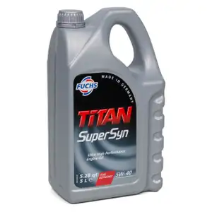 FUCHS MOTOR&Ouml;L TITAN SuperSyn 5W-40 VW 502.00/505.00 MB 229.3 RN0700 - 5L 5 Liter