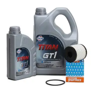 FUCHS Motor&ouml;l 5 Liter &Ouml;lfilter FORD C-MAX FOCUS GALAXY MONDEO S-MAX 2.0/2.2 TDCi