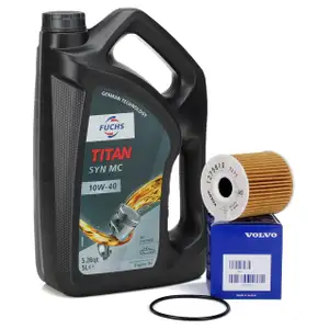 FUCHS MOTOR&Ouml;L TITAN SYN MC 10W40 5L 5 Liter + ORIGINAL &Ouml;lfilter 1275810